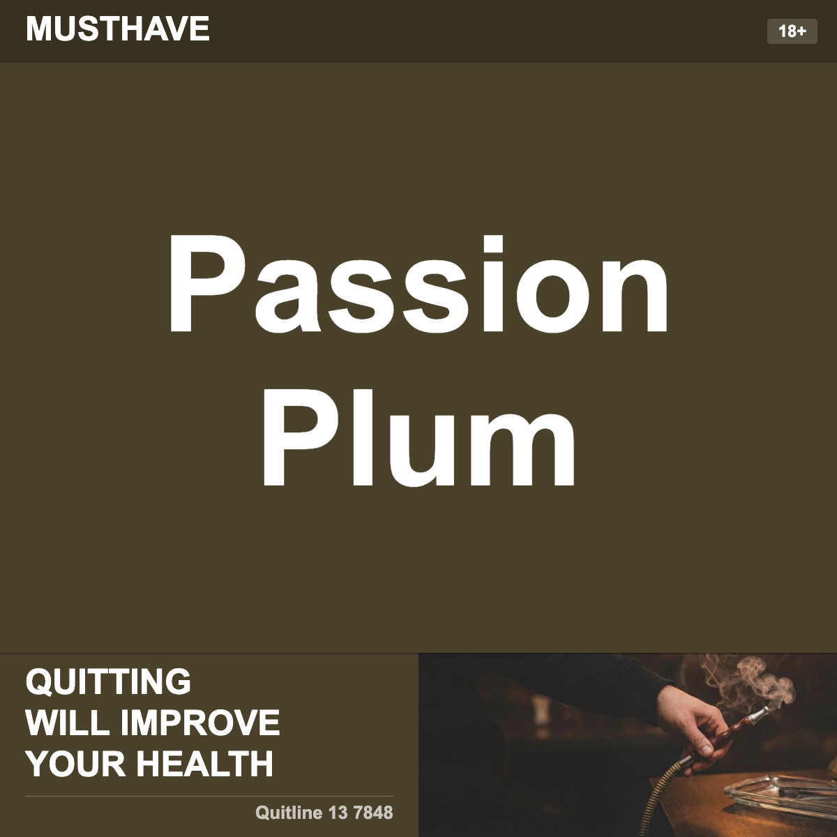 Musthave Passion Plum Shisha Tobacco Flavour