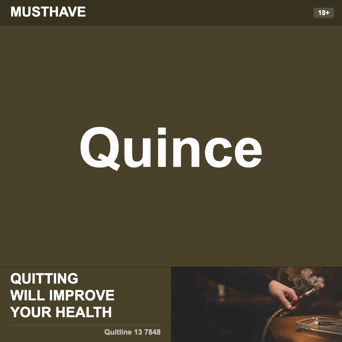 Musthave Quince Shisha Tobacco Flavour