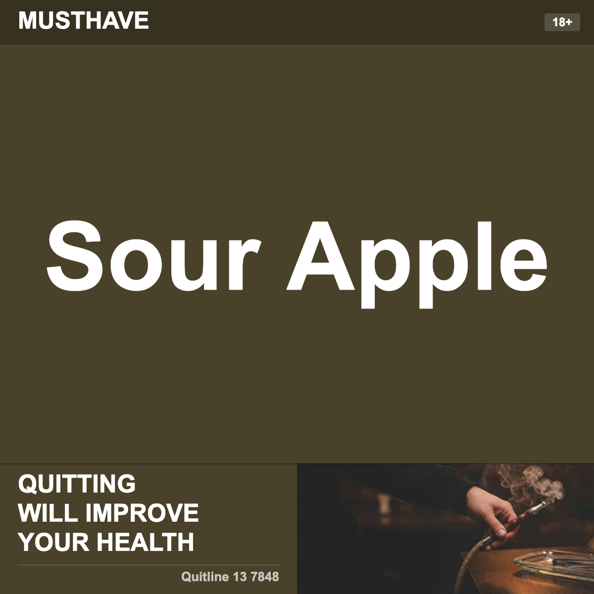 Musthave Sour Apple Shisha Tobacco Flavour