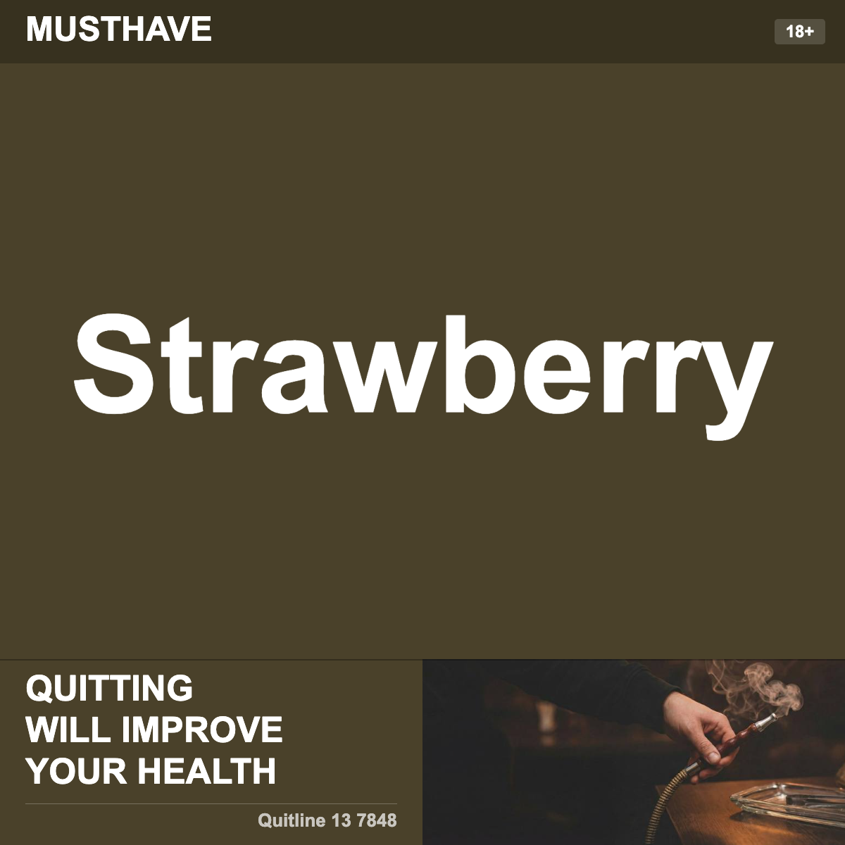 Musthave Strawberry Shisha Tobacco Flavour