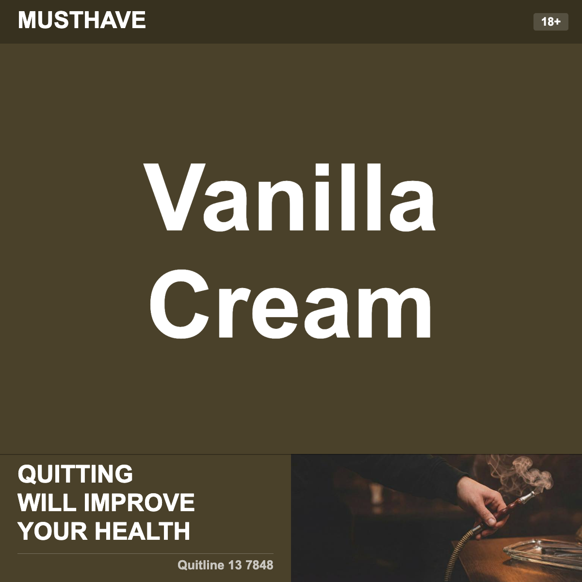 Musthave Vanilla Cream Shisha Tobacco Flavour