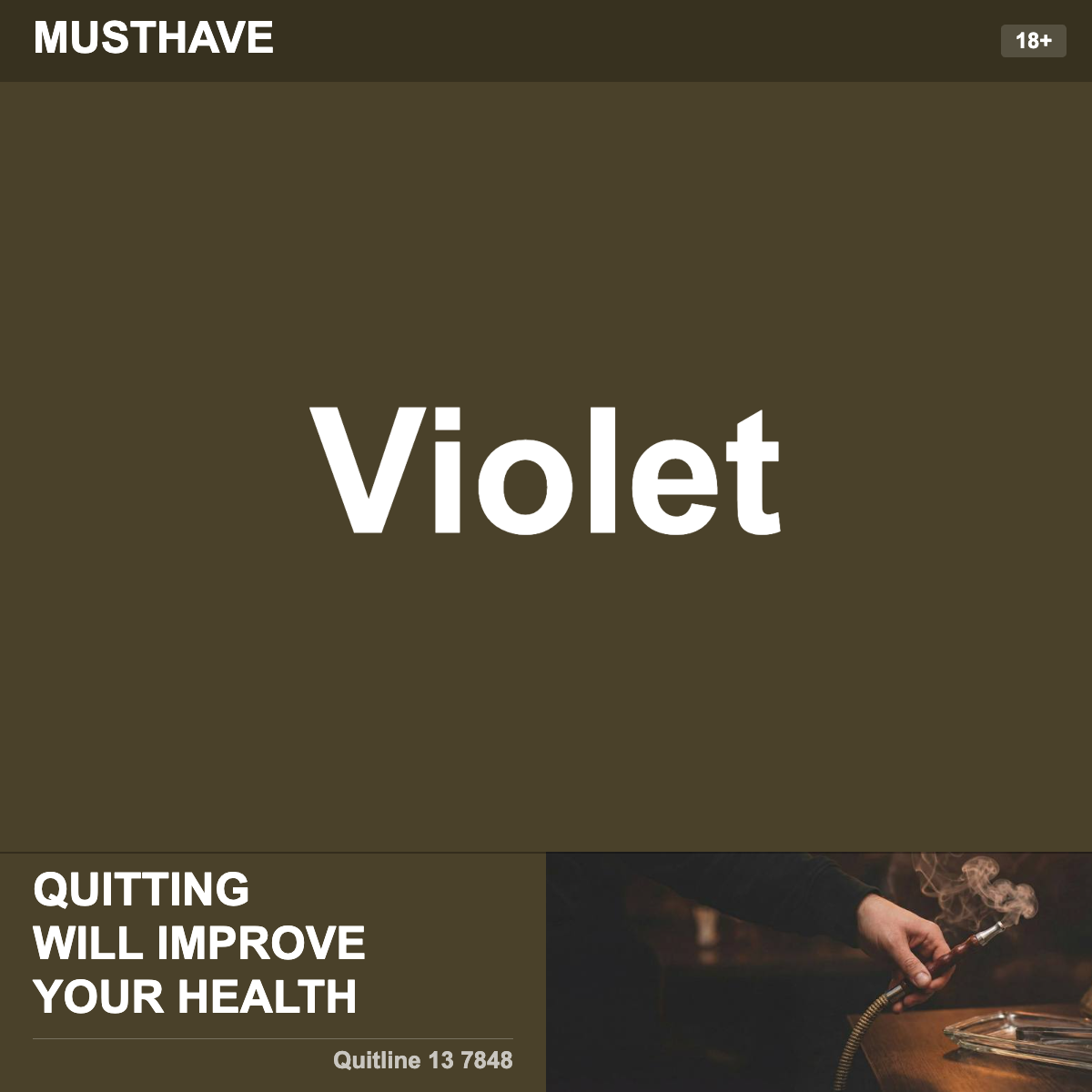 Musthave Violet Shisha Tobacco Flavour