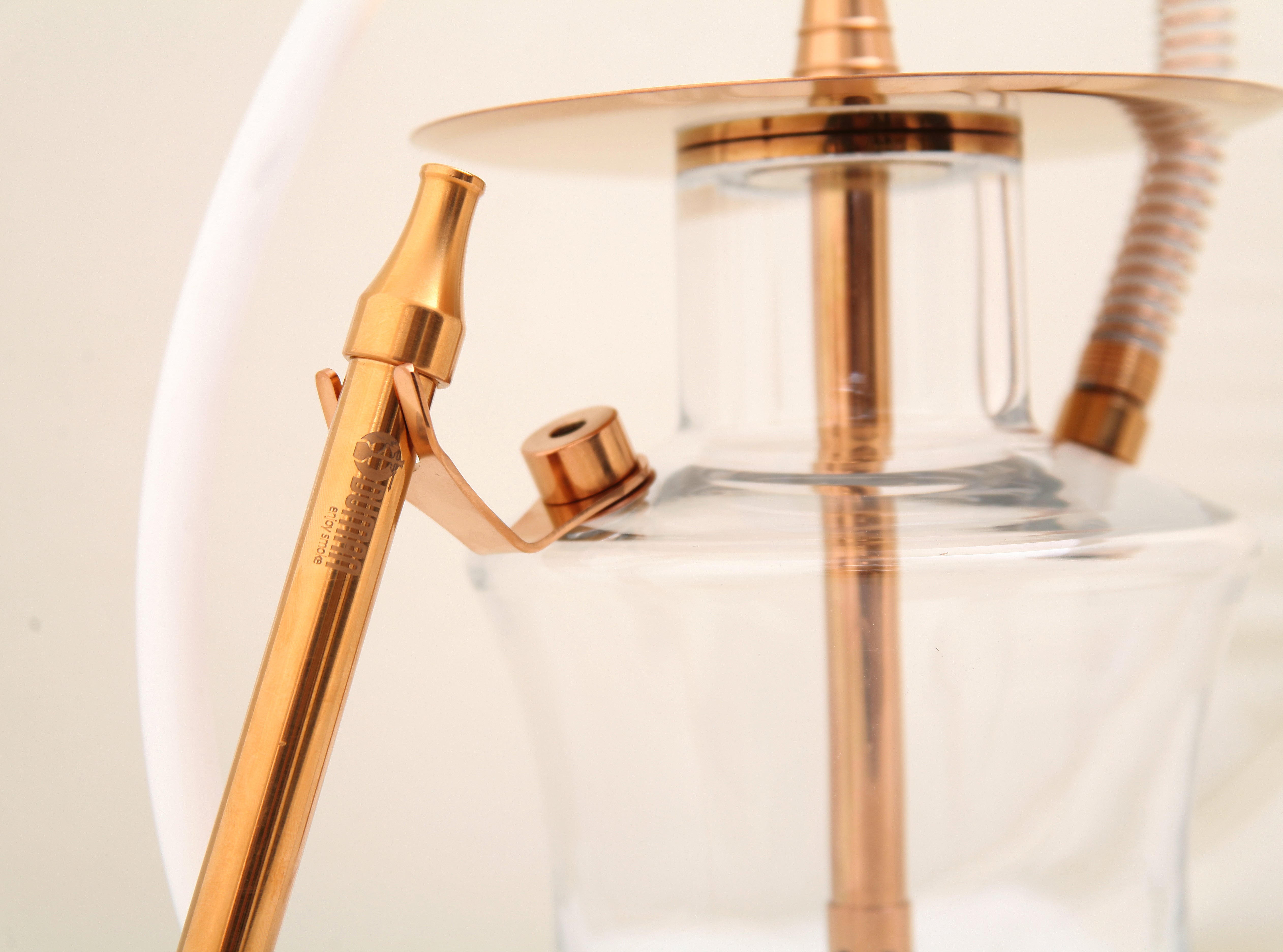 Oduman N2 Clear Gold Hookah Shisha | The Premium Way
