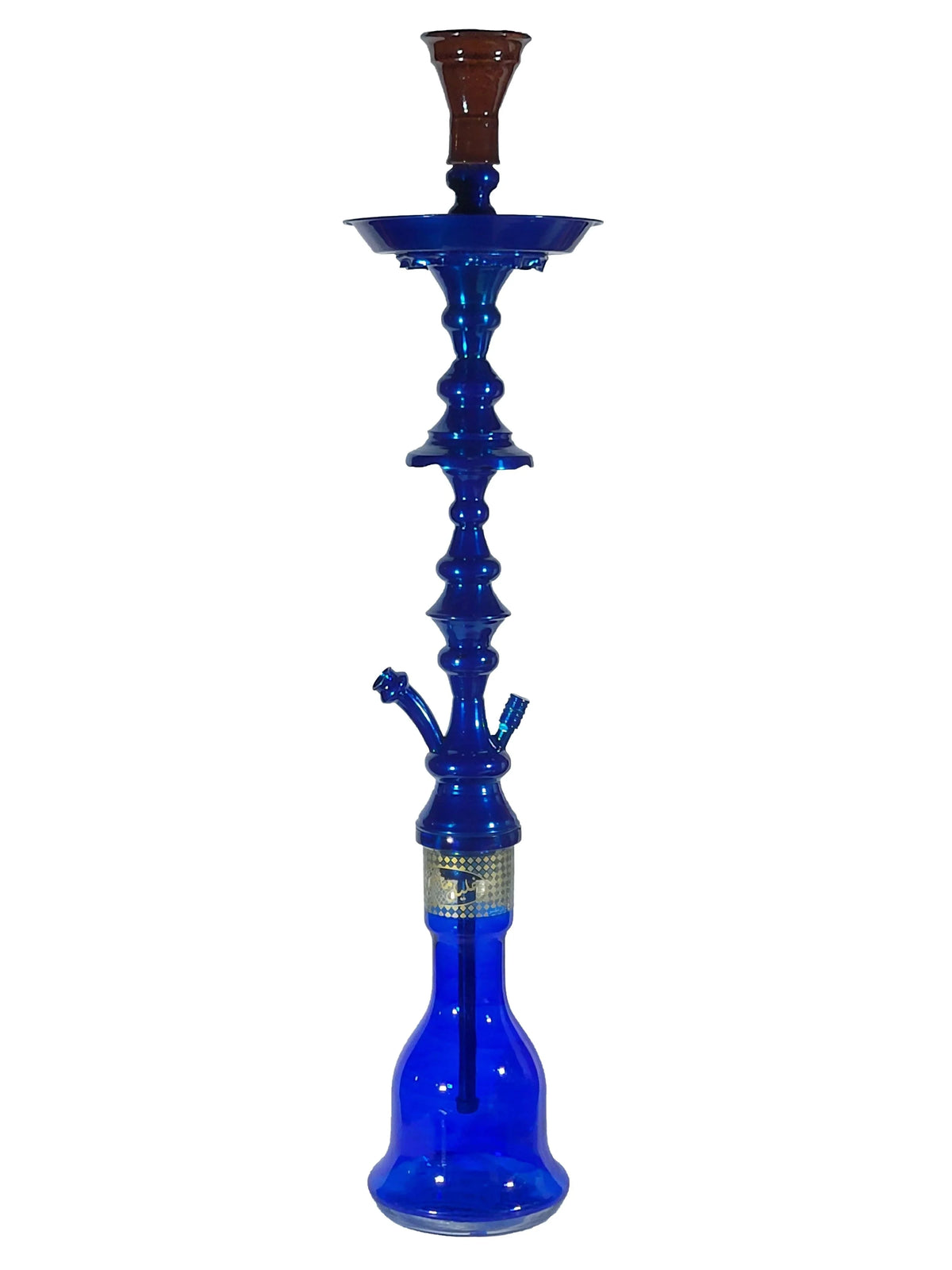 Rare Khalil Mamoon Shareef Blue 2 - Level Hookah – 31" Shisha, image 14 of 14
