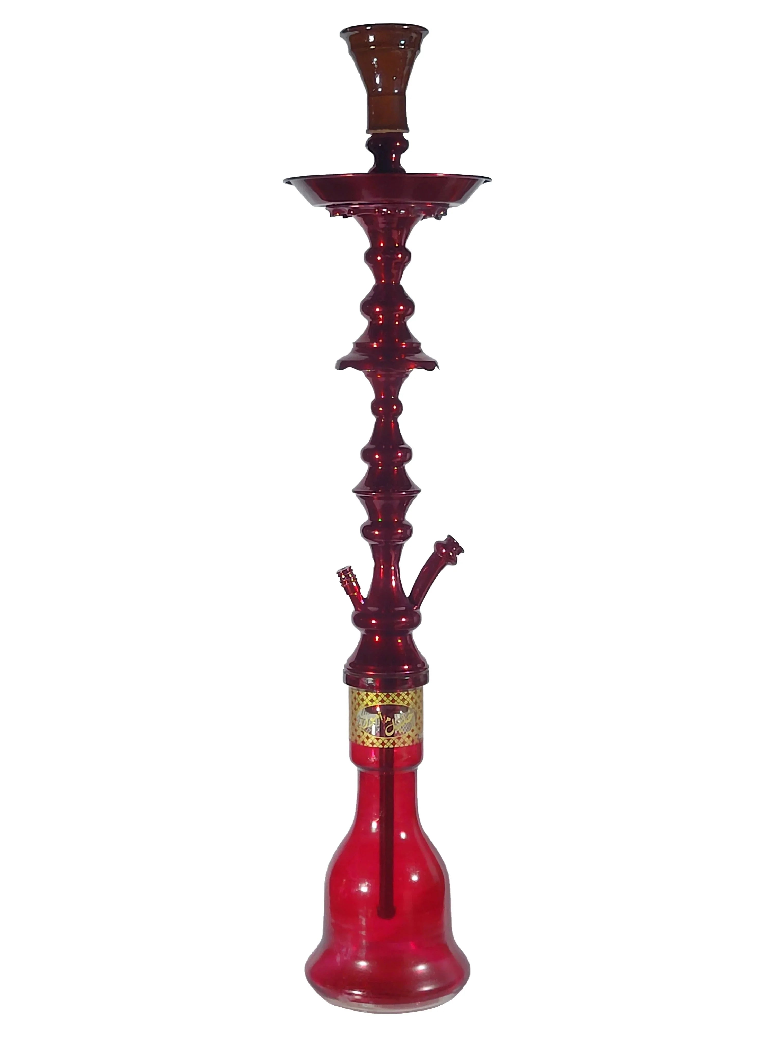 Rare Khalil Mamoon Shareef Red 2 - Level Hookah – 31" Shisha | The Premium Way