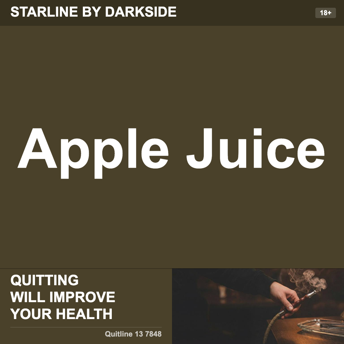 Starline By Darkside Apple Juice Shisha Tobacco Flavour