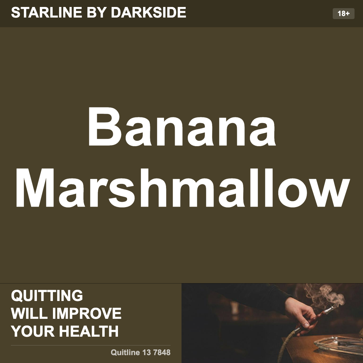 Starline By Darkside Banana Marshmallow Shisha Tobacco Flavour