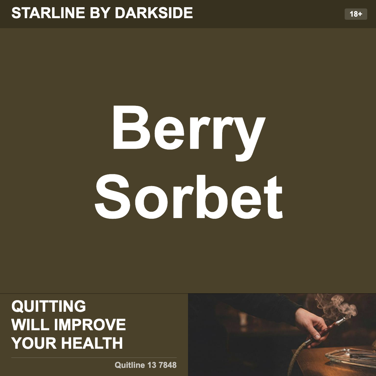 Starline By Darkside Berry Sorbet Shisha Tobacco Flavour