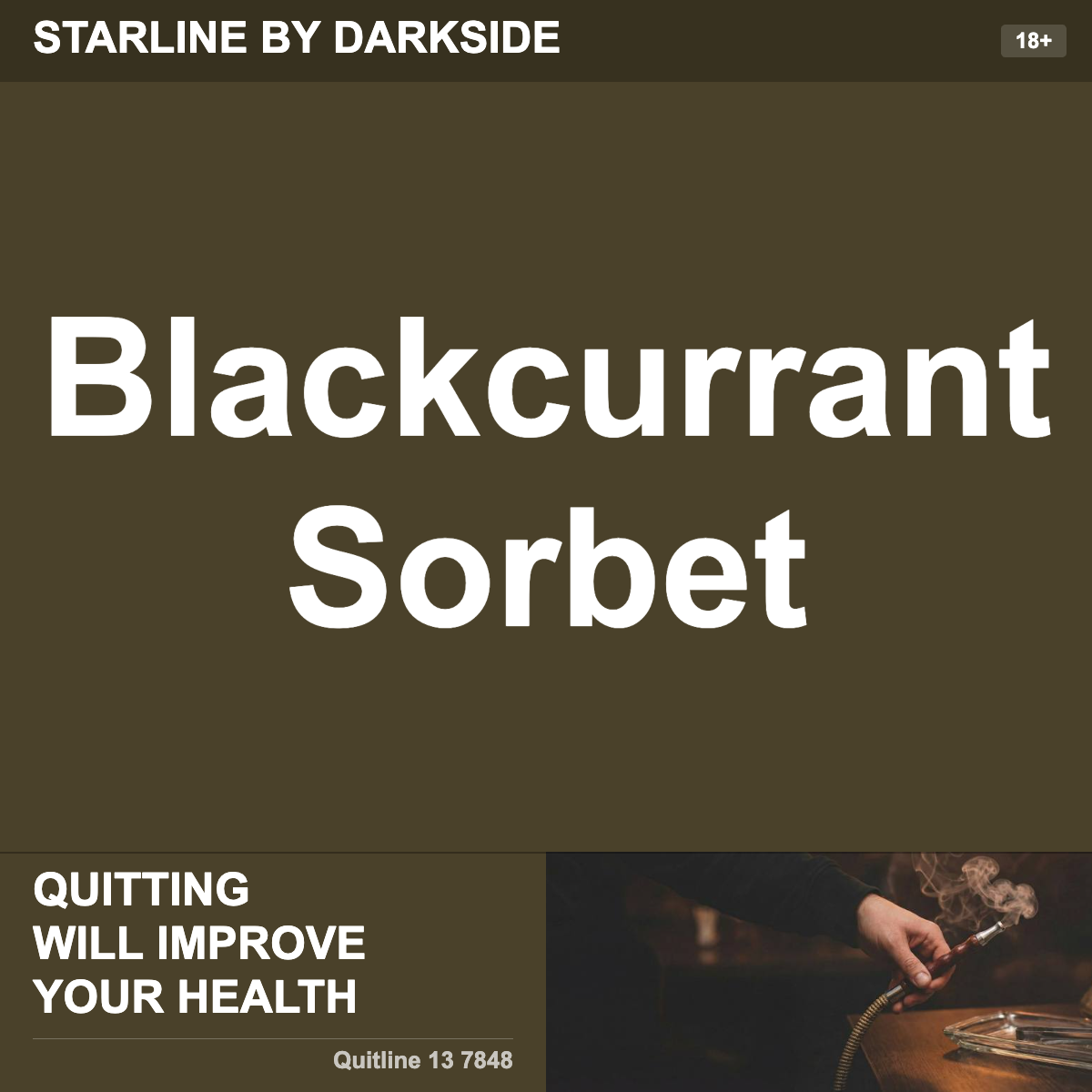 Starline By Darkside Blackcurrant Sorbet Shisha Tobacco Flavour