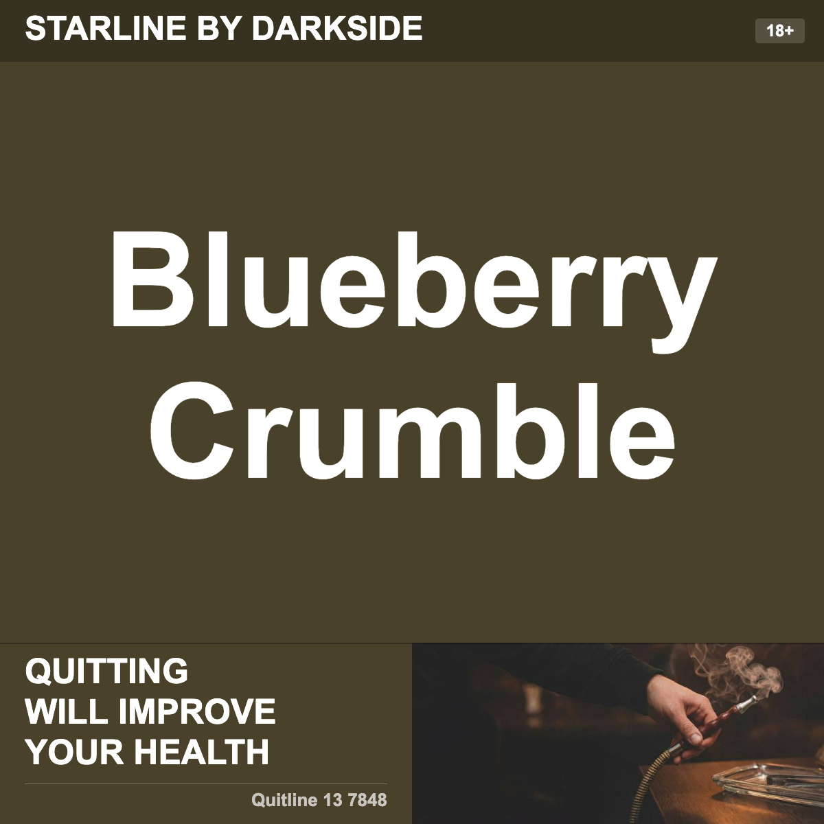 Starline By Darkside Blueberry Crumble Shisha Tobacco Flavour