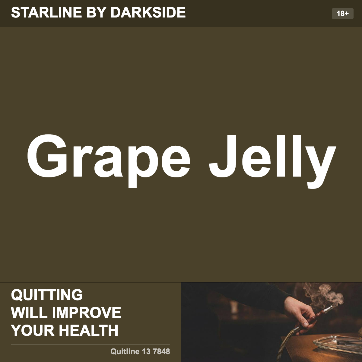 Starline By Darkside Grape Jelly Shisha Tobacco Flavour