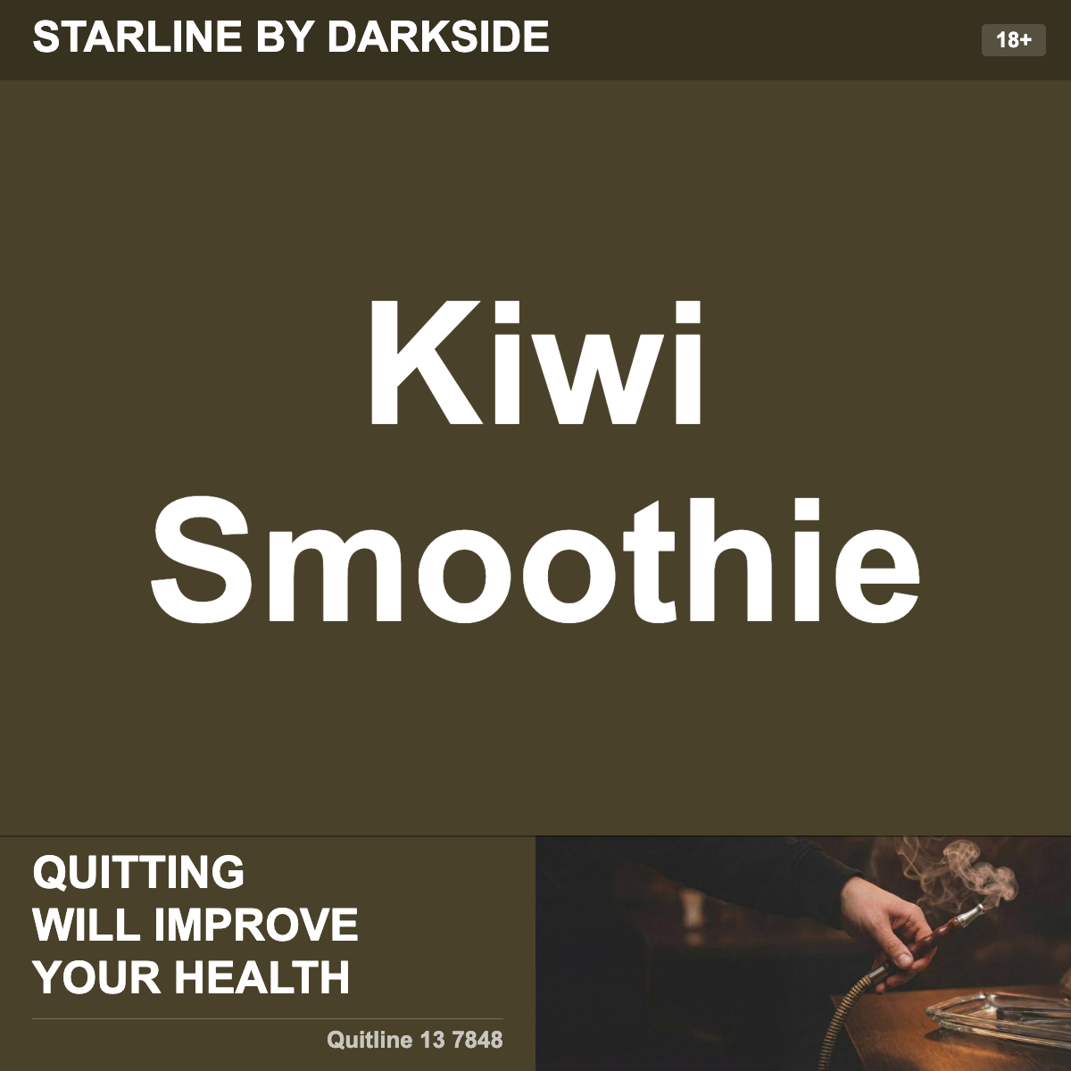 Starline By Darkside Kiwi Smoothie Shisha Tobacco Flavour
