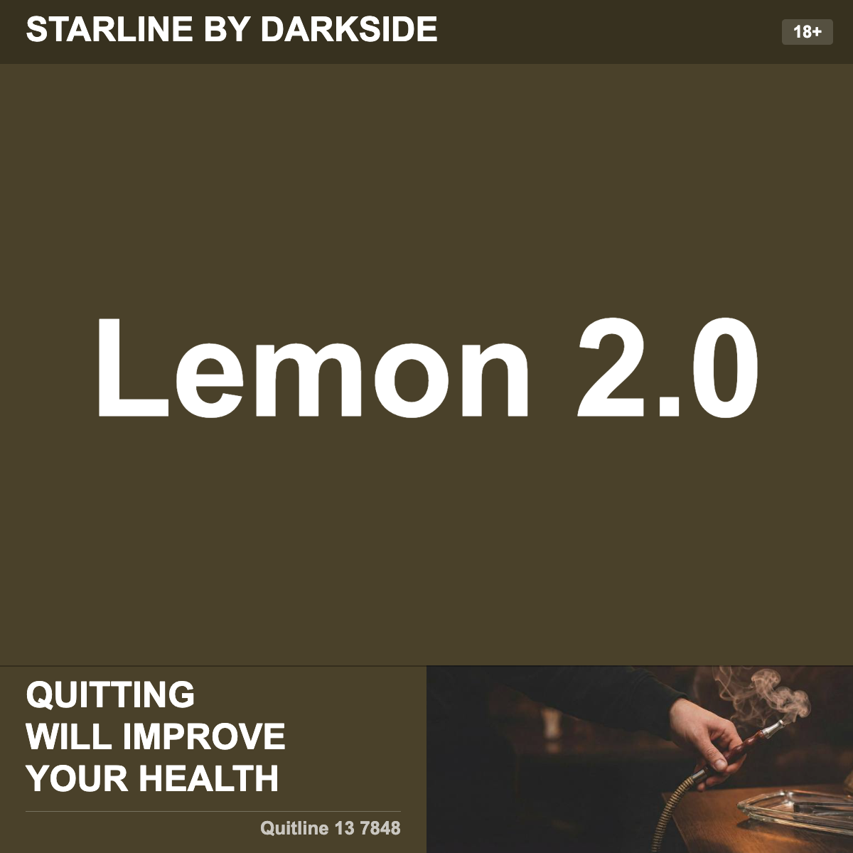 Starline By Darkside Lemon 2.0 Shisha Tobacco Flavour
