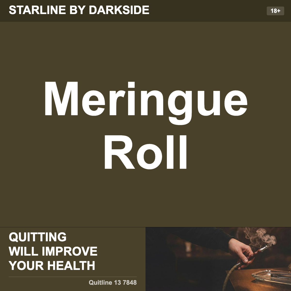 Starline By Darkside Meringue Roll Shisha Tobacco Flavour
