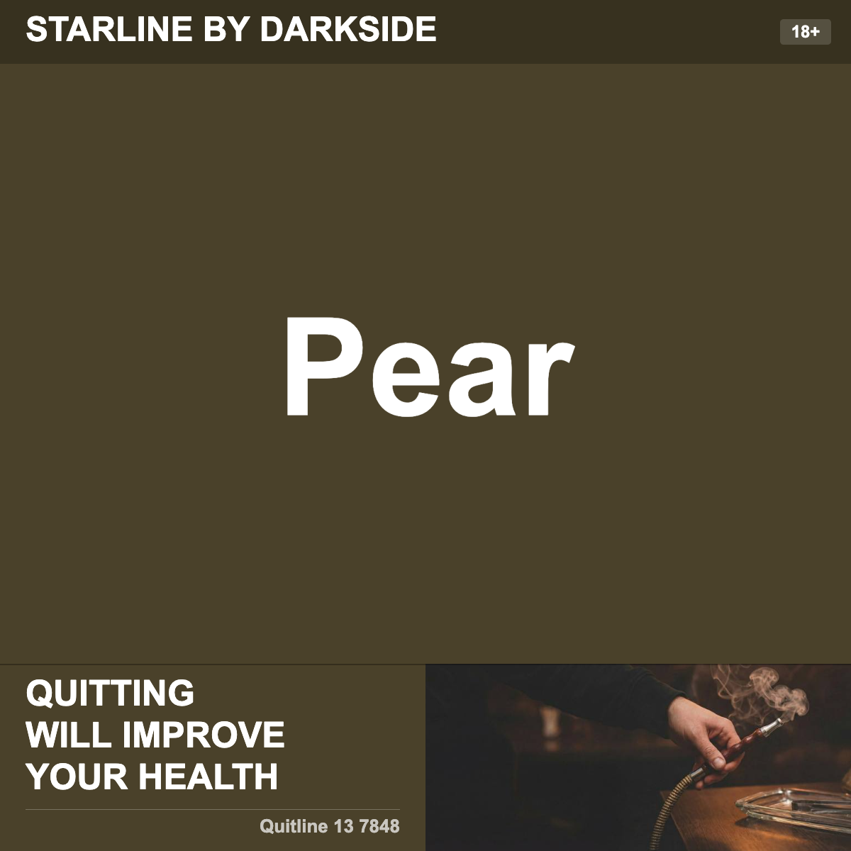 Starline By Darkside Pear Shisha Tobacco Flavour