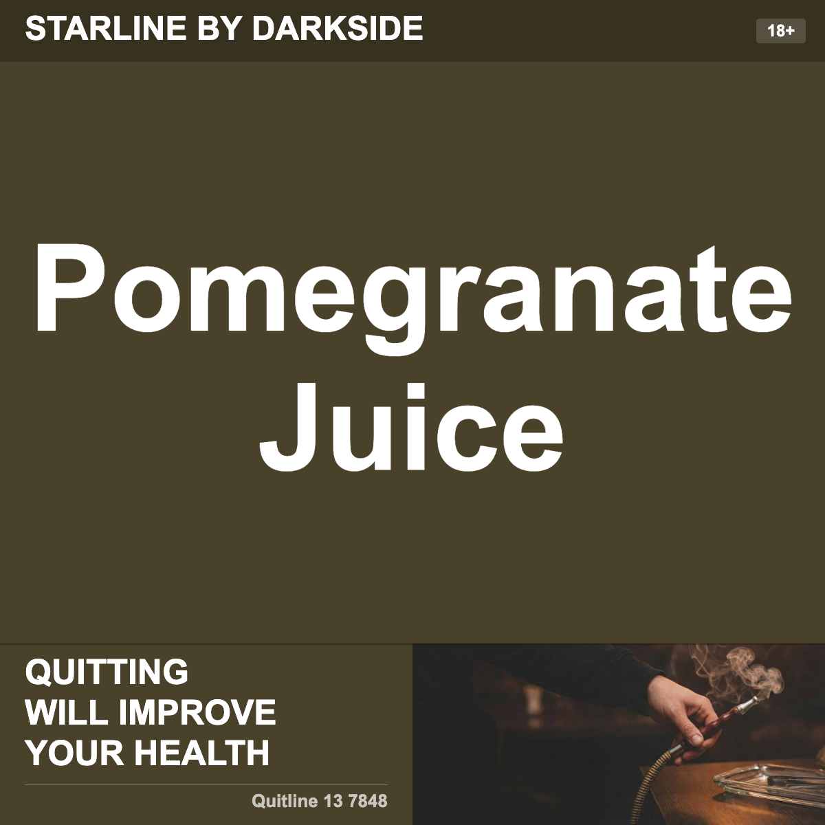 Starline By Darkside Pomegranate Juice Shisha Tobacco Flavour