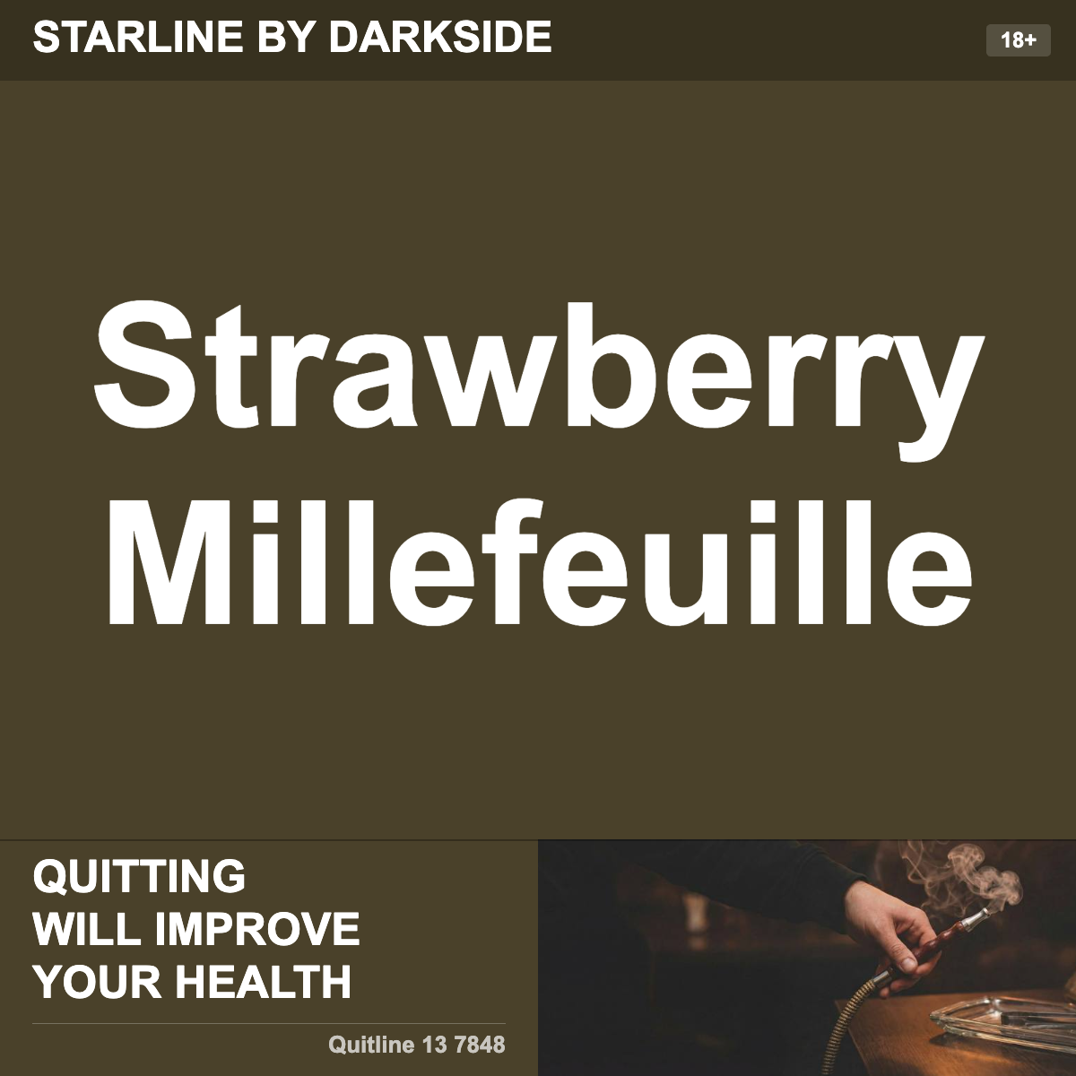 Starline By Darkside Strawberry Millefeuille Shisha Tobacco Flavour