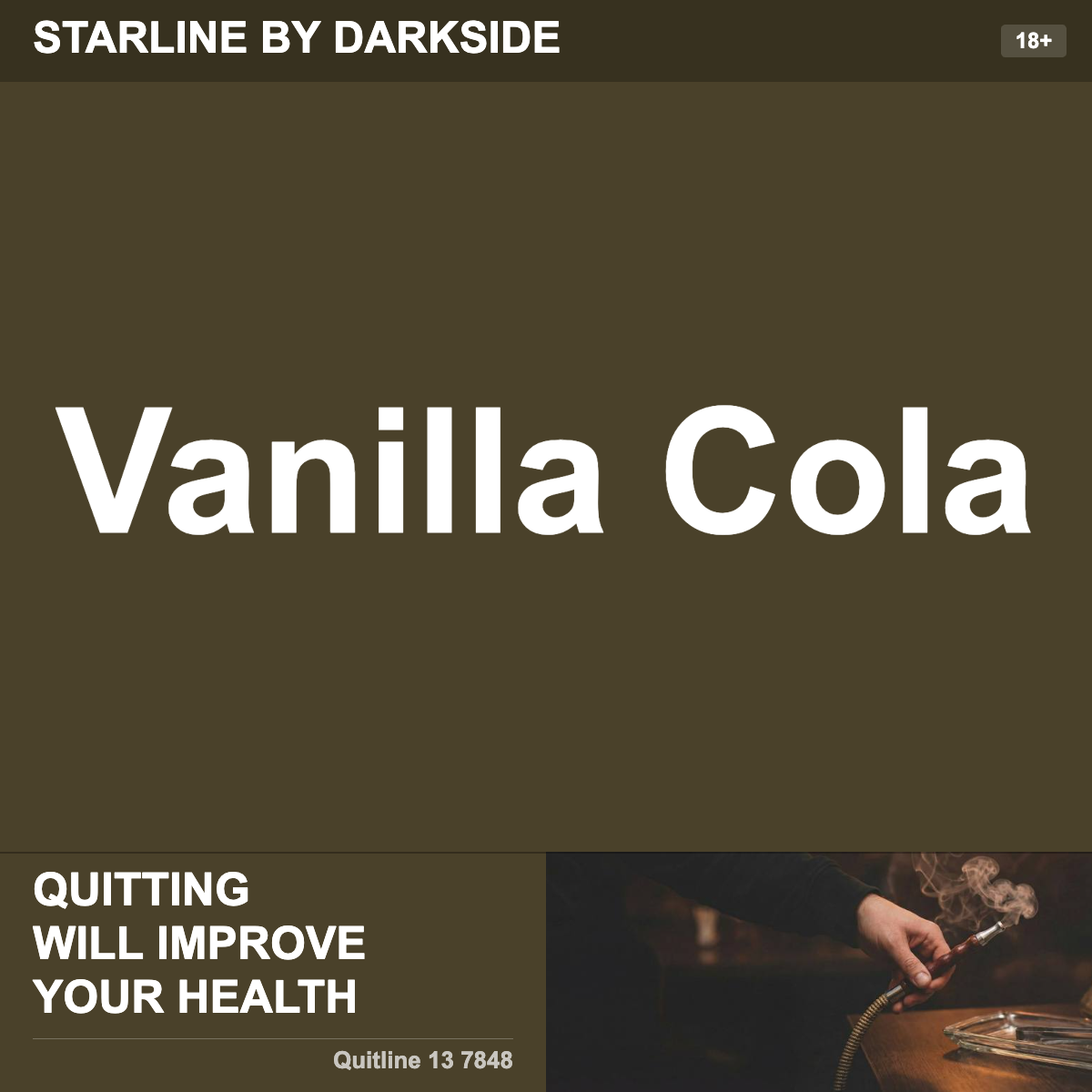 Starline By Darkside Vanilla Cola Shisha Tobacco Flavour