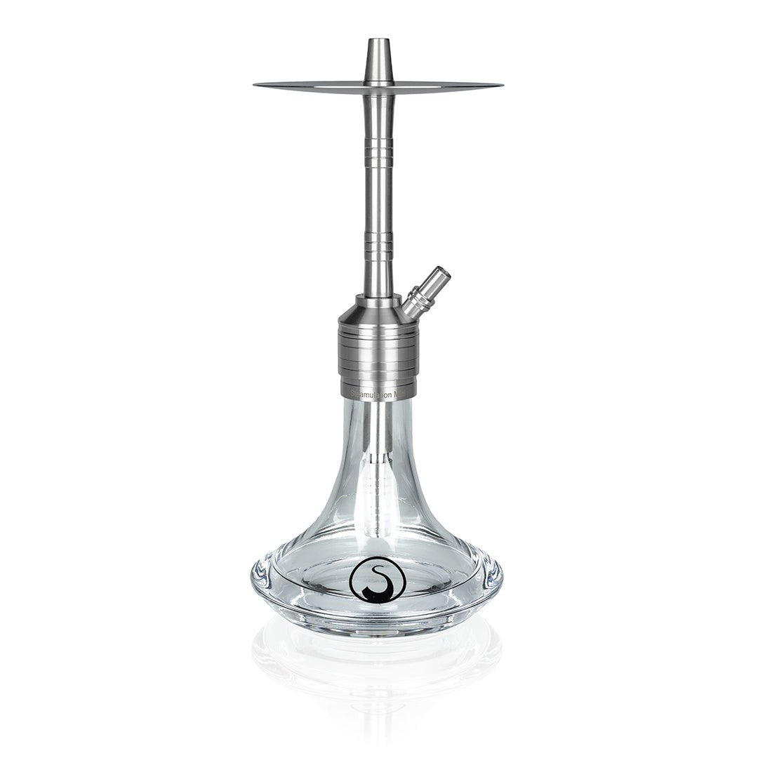 Side view of Steamulation Mini Gen II compact single-port hookah