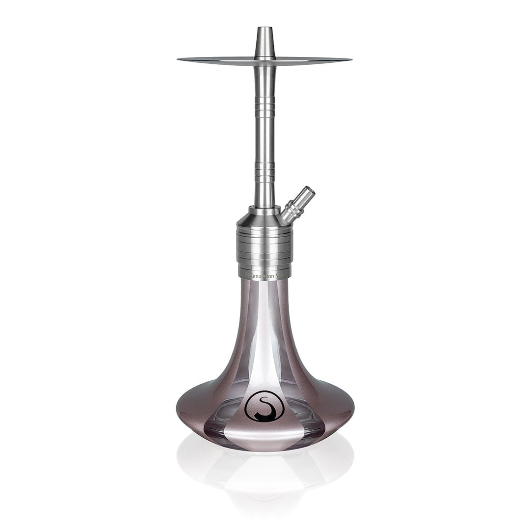 Steamulation Mini Gen II hookah in Rose Metallic finish — The Premium Way