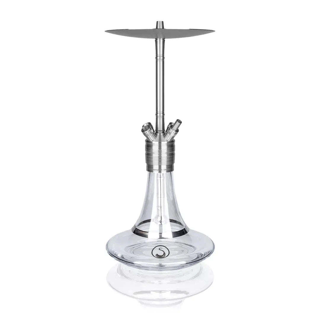 Steamulation Ultimate Gen II crystal multi-port hookah side view