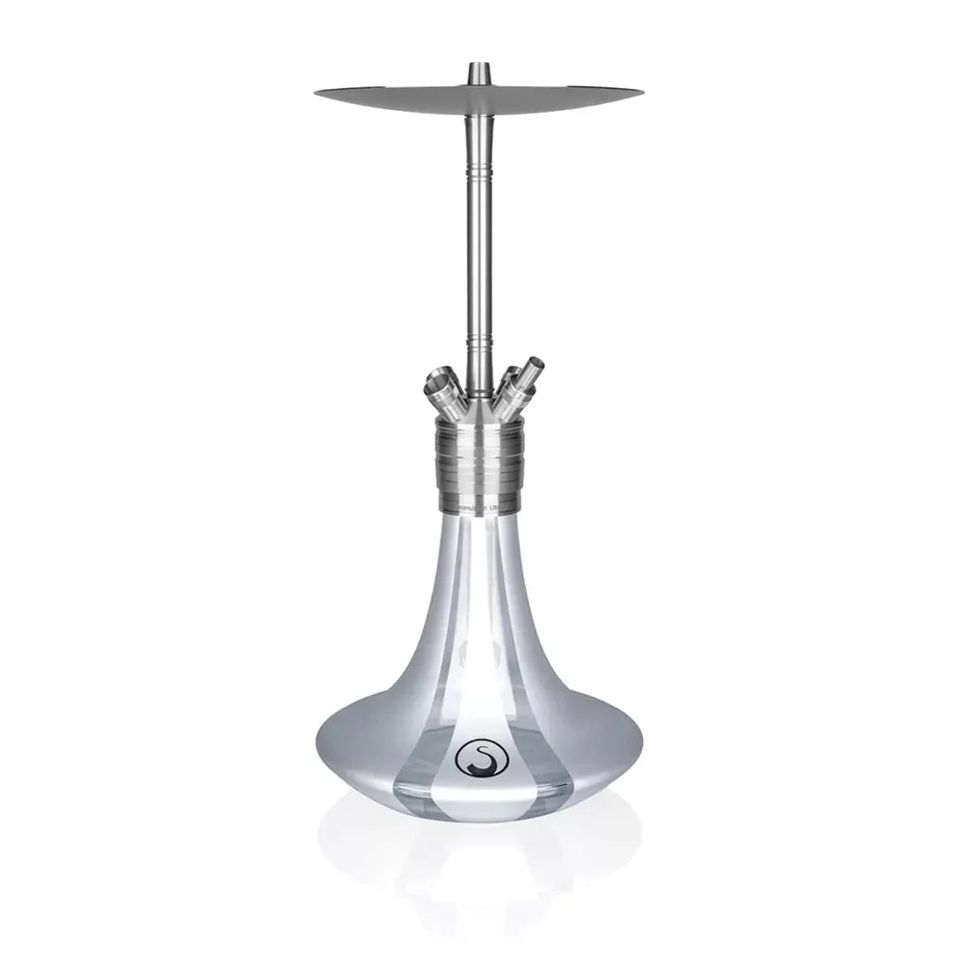 Steamulation Ultimate Gen II shisha in Silver Matt Metallic finish from The Premium Way