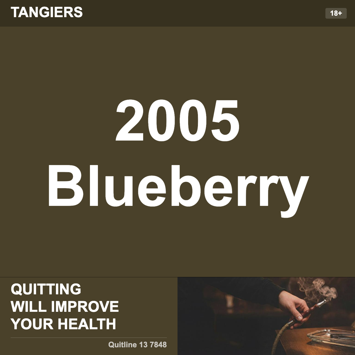 Tangiers 2005 Blueberry Shisha Tobacco Flavour