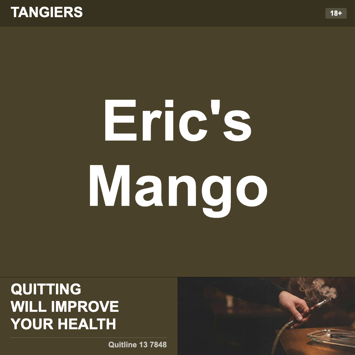 Tangiers Eric's Mango Shisha Tobacco Flavour