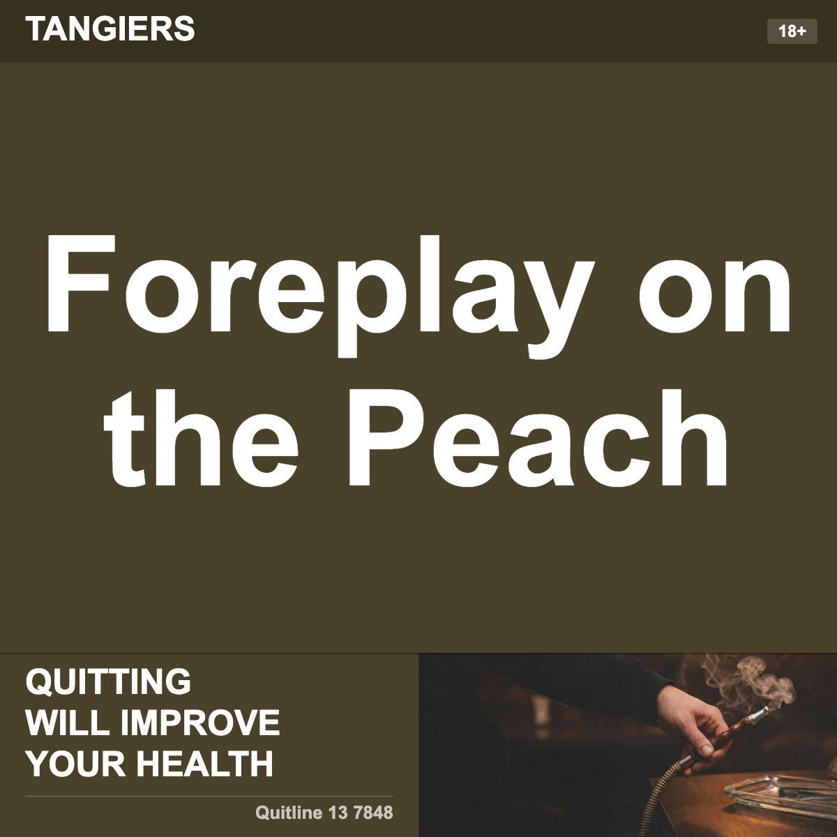 Tangiers Foreplay on the Peach Shisha Tobacco Flavour