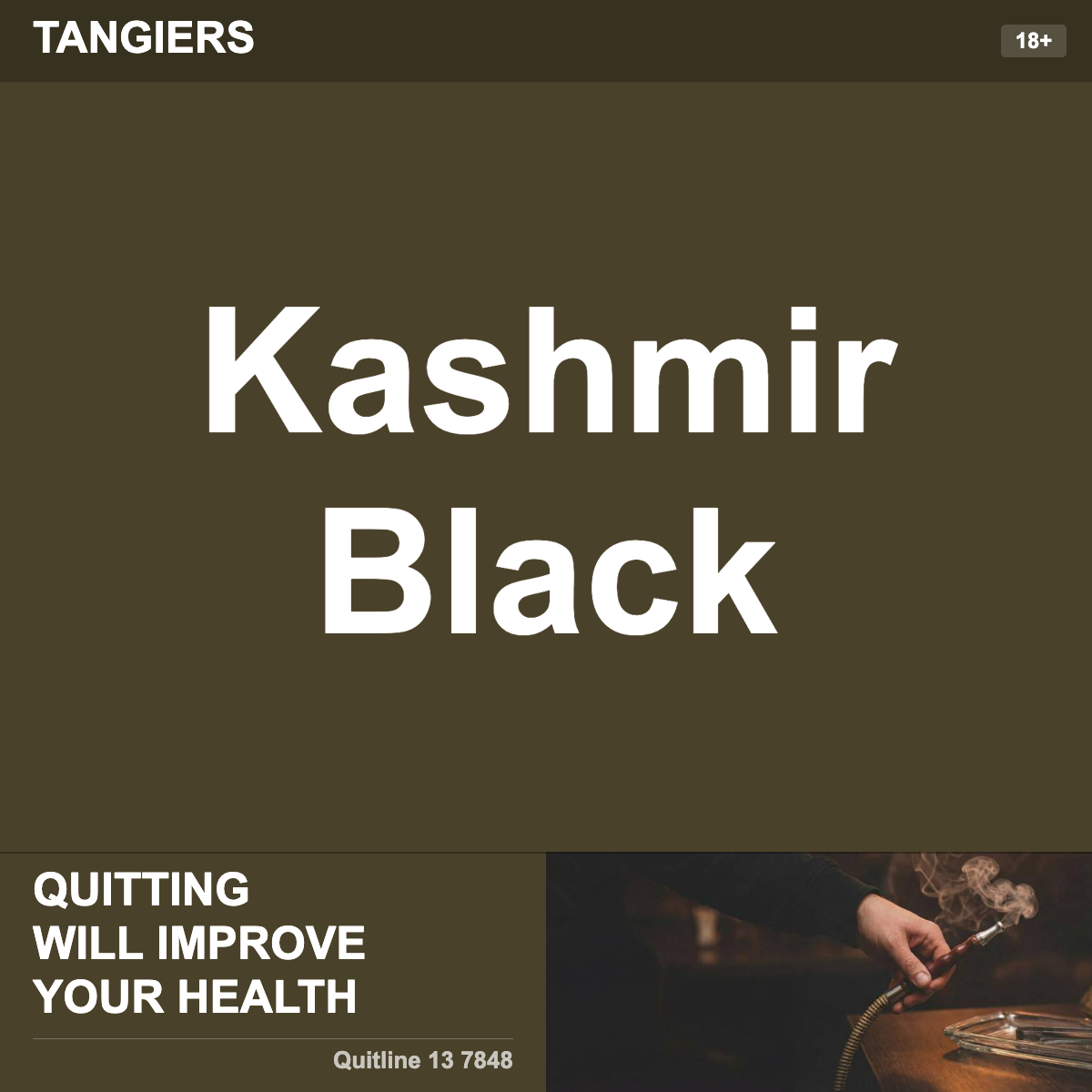 Tangiers Kashmir Black Shisha Tobacco Flavour