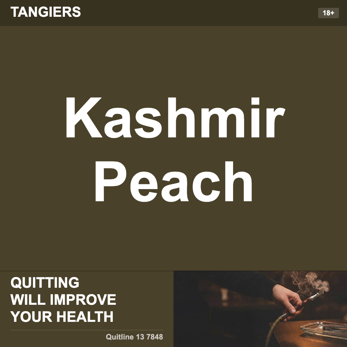 Tangiers Kashmir Peach Shisha Tobacco Flavour