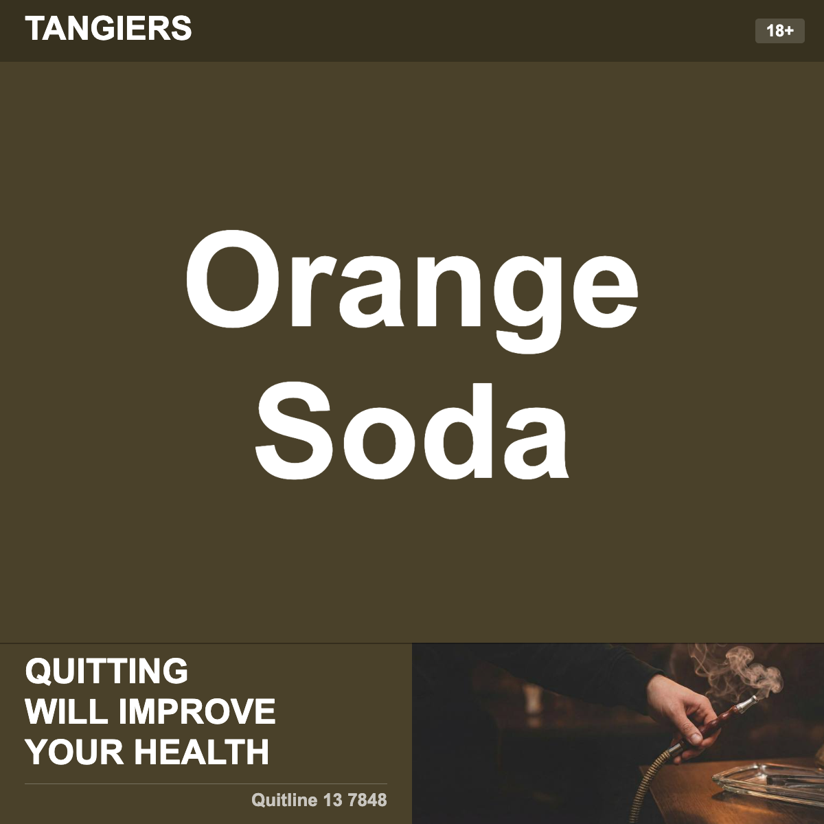 Tangiers Orange Soda Shisha Tobacco Flavour
