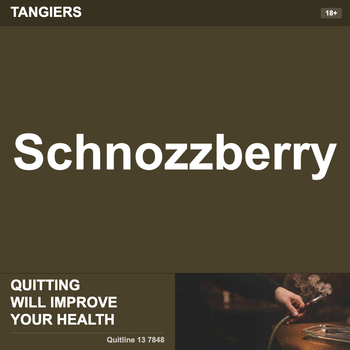 Tangiers Schnozzberry Shisha Tobacco Flavour