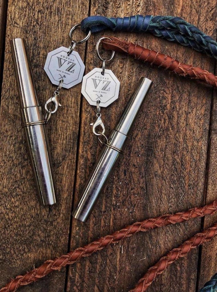 VZ Hookah - V.Z. Hookah - Deluxe Red Leather Personal Mouthtip - The Premium Way