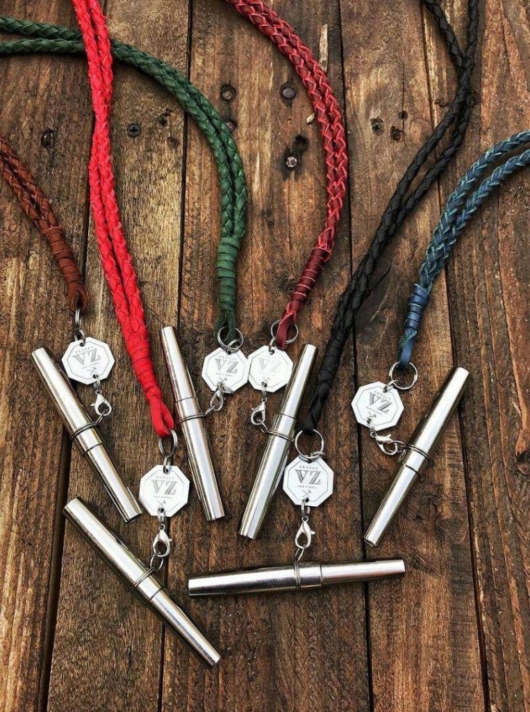 VZ Hookah - V.Z. Hookah - Deluxe Red Leather Personal Mouthtip - The Premium Way