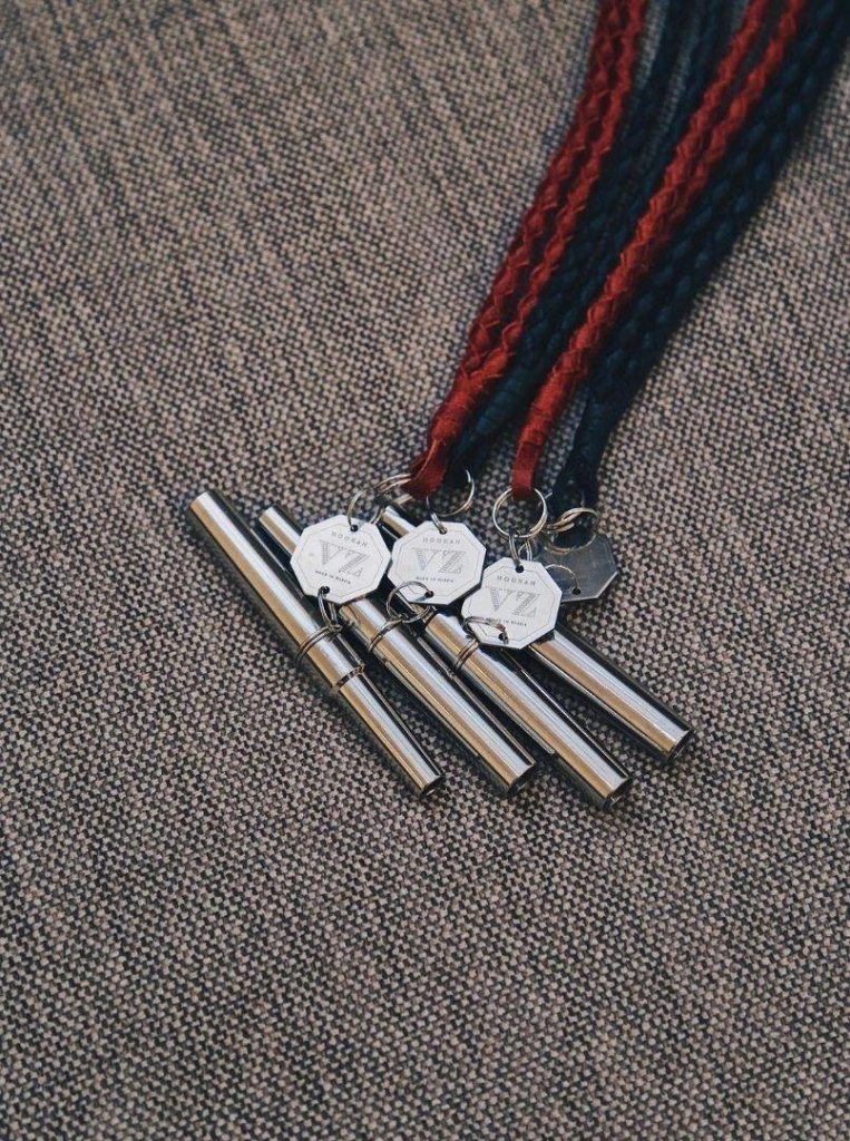 VZ Hookah - V.Z. Hookah - Deluxe Red Leather Personal Mouthtip - The Premium Way